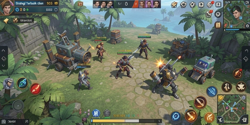Tampilan gameplay strategis yang mendebarkan di 9ZK.