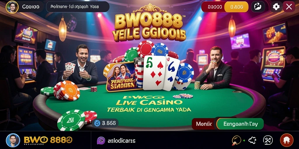 Tampilan permainan Live Casino yang memikat di BWO888.