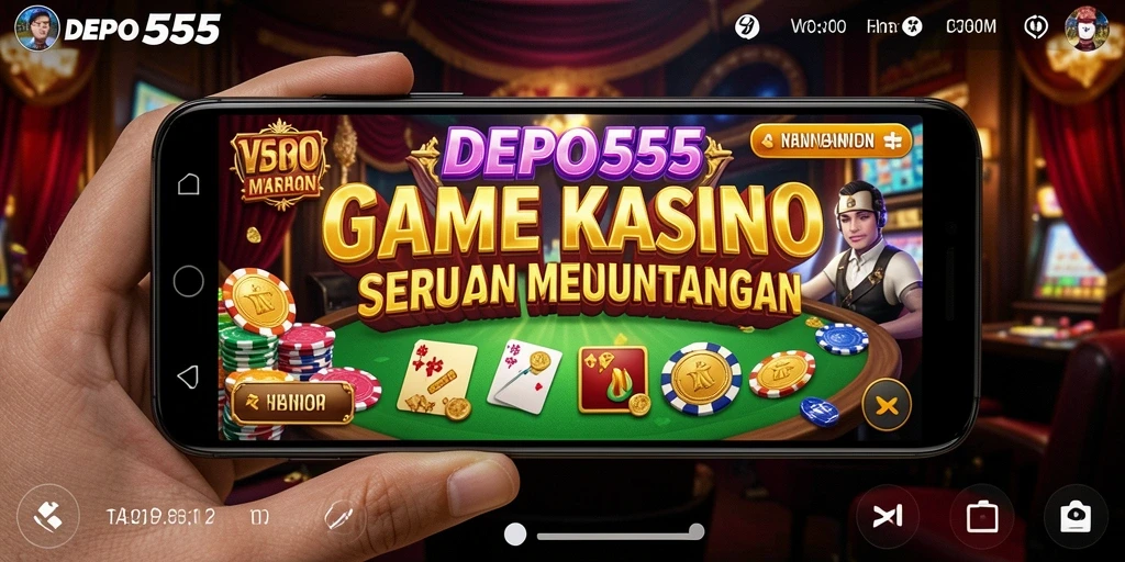Tampilan menarik gameplay Kasino di DEPO555 dengan grafis memukau.