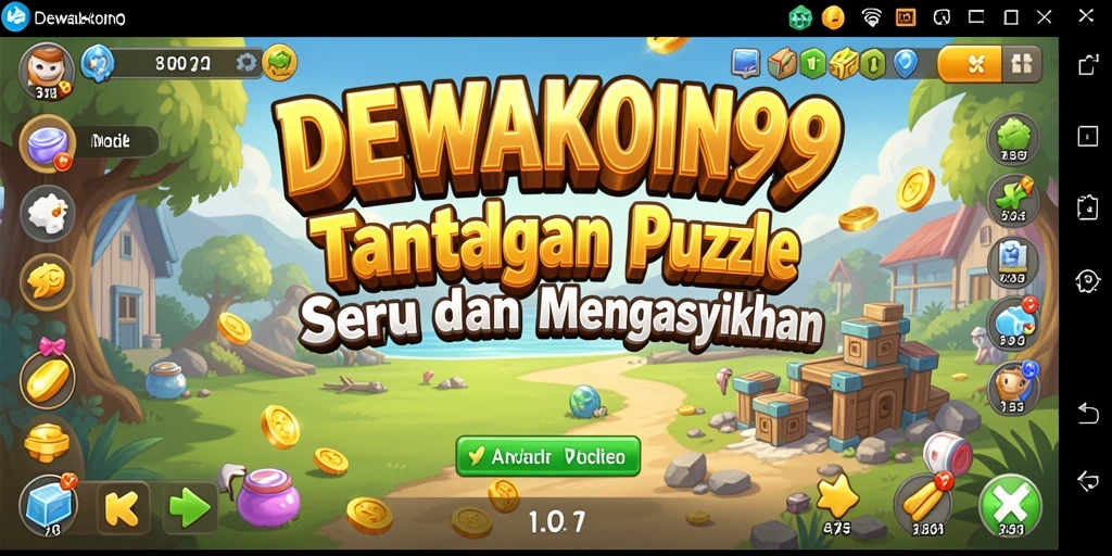 Screenshot gameplay <strong>DEWAKOIN99</strong> menunjukkan berbagai teka-teki menantang yang harus diselesaikan.