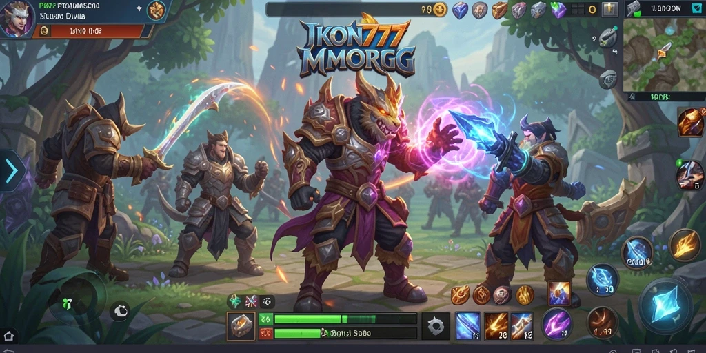 Tampilkan gameplay yang menarik dan seru di IKON777, dunia MMORPG yang menantang.