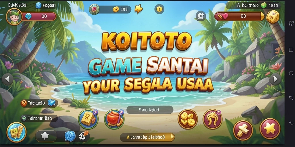 Screenshot KOITOTO menunjukkan gameplay yang penuh warna dan menyenangkan.