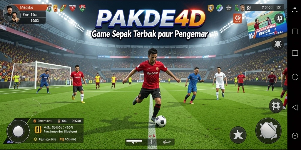 Screenshot gameplay PAKDE4D menunjukkan aksi seru di lapangan.