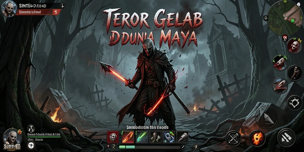 Screenshot dari gameplay menakutkan di SINTE4D.